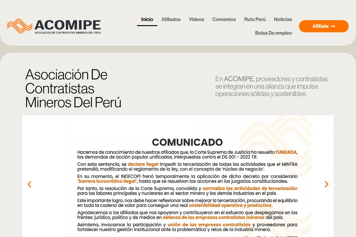 Vista previa de ACOMIPE
